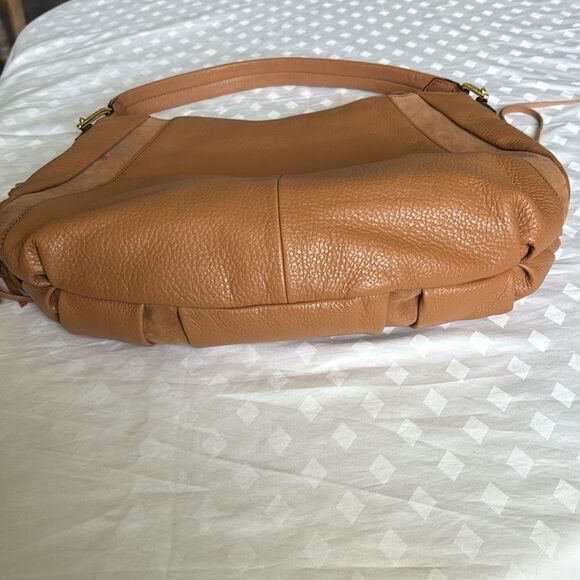 NWT Aimee Kestenberg Collection suede pebble leather Hobo Tuscany shoulder bag - Picture 5 of 7